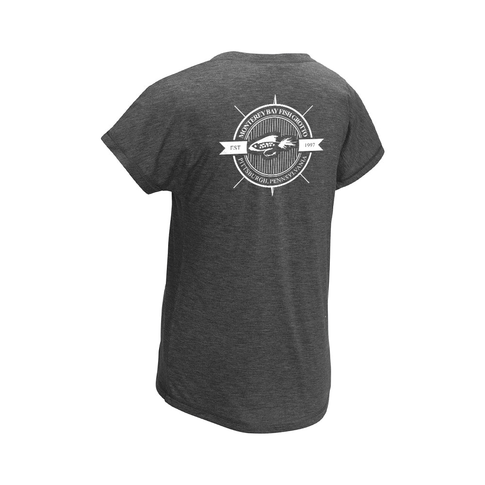 Ladies PosiCharge Tri-Blend Wicking Dolman Tee