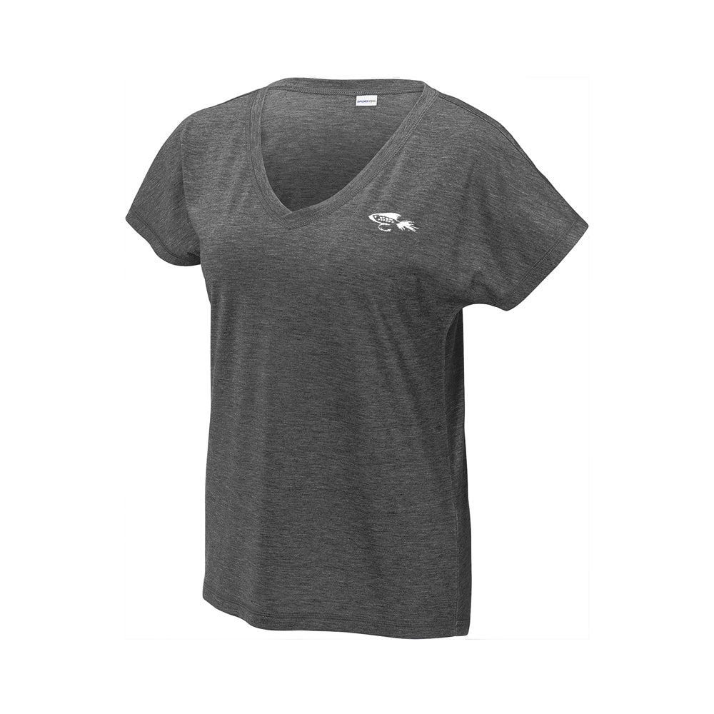 Ladies PosiCharge Tri-Blend Wicking Dolman Tee