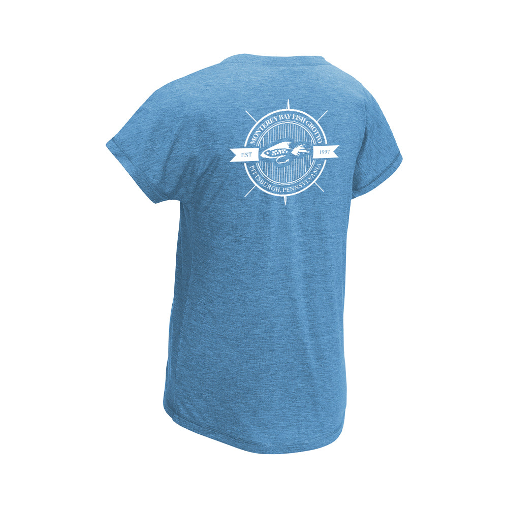 Ladies PosiCharge Tri-Blend Wicking Dolman Tee