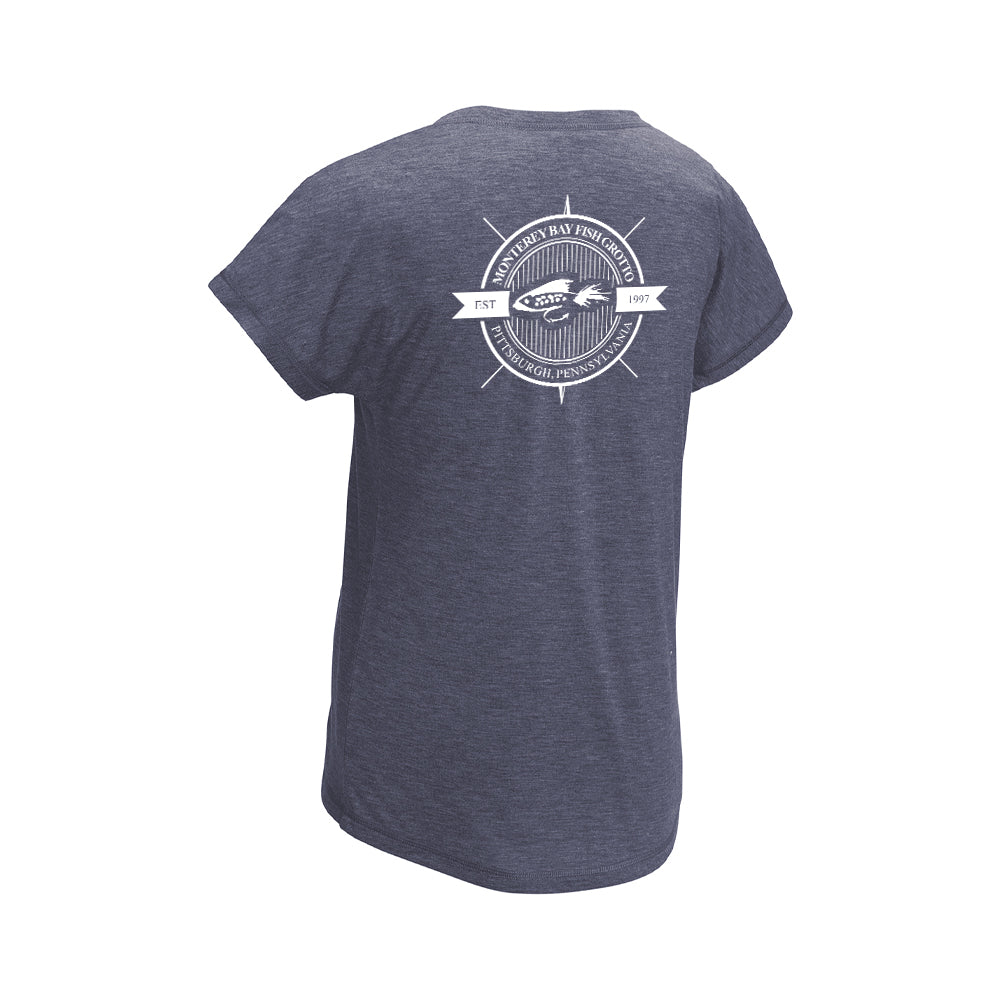 Ladies PosiCharge Tri-Blend Wicking Dolman Tee